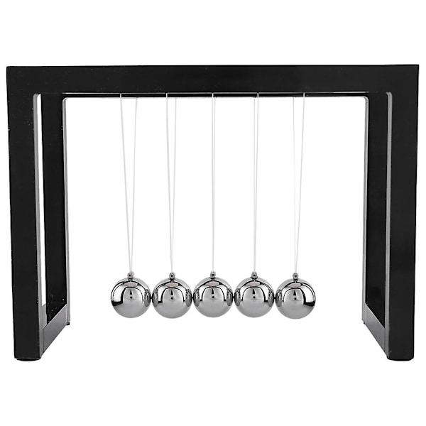 2x Kugler Vugge Balance Bold Newtons Pendulum Ornamenter Hjem Dekorationer Skrivebord Dekoration Legetøj Gave