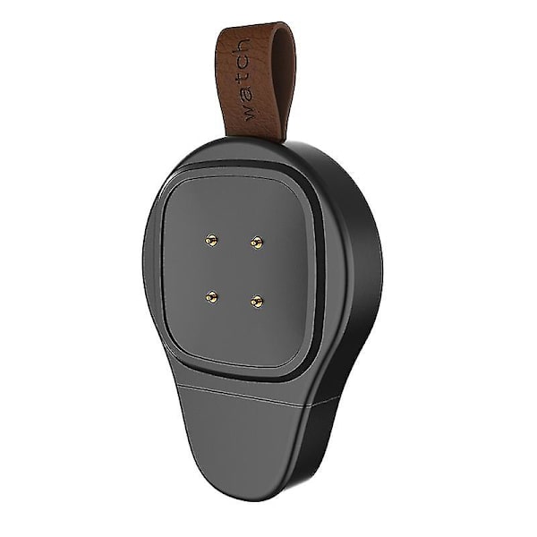 Laddare för Versa 3/sense Watch Bärbar USB-gränssnitt Watch Charger, svart