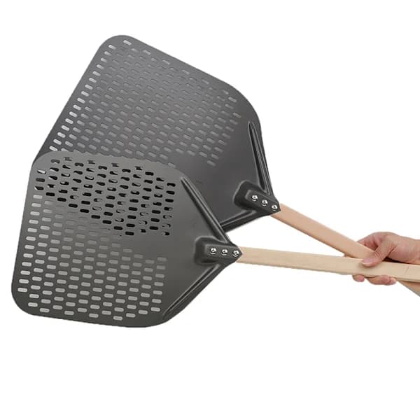 12/14 tommer aluminium pizzaspade med langt T-håndtag E