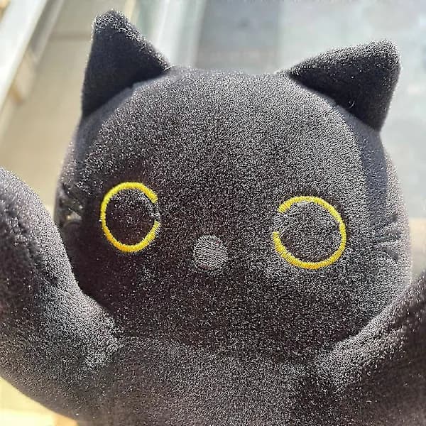 HA~Lang Sort Kat Lang Kat Pude Lang Kat Pude Kat Sovende Pude Seng Pude