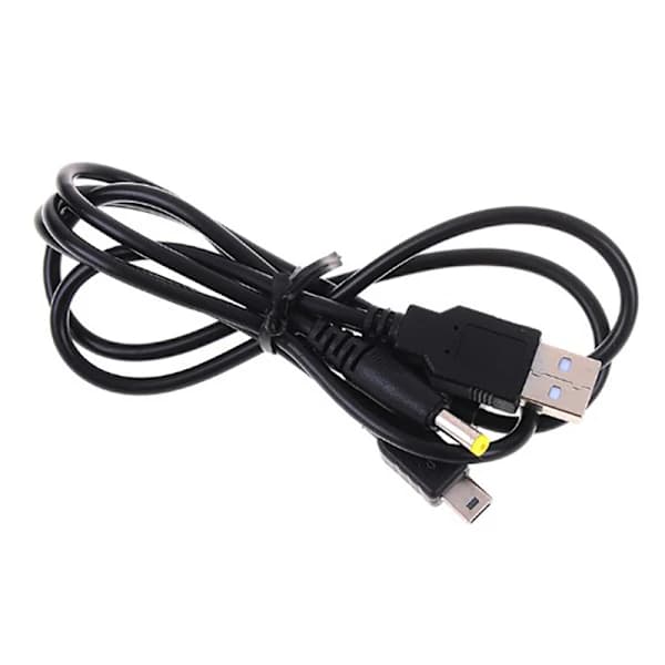 1st 2 i 1 USB 2.0 datakabel lader for PSP 1000 2000