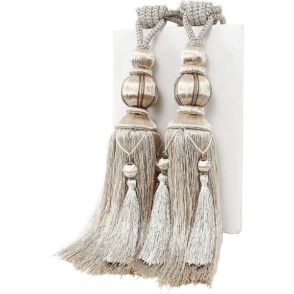 1 Pair Curtain Tie Backs Rope Tassel Curtain Tiebacks Holdbacks Window Drape Rope For Large And Heav