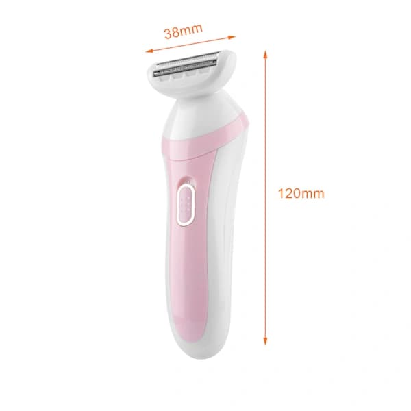 Elektrisk trådløs barbermaskine til kvinder, pink