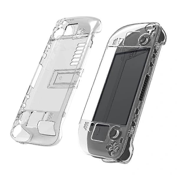 HA~Transparent Game Console Protective Case Compatible With Steam Deck, Anti-Slip Hard PC Shell, Steam Deck Gaming Accessories
