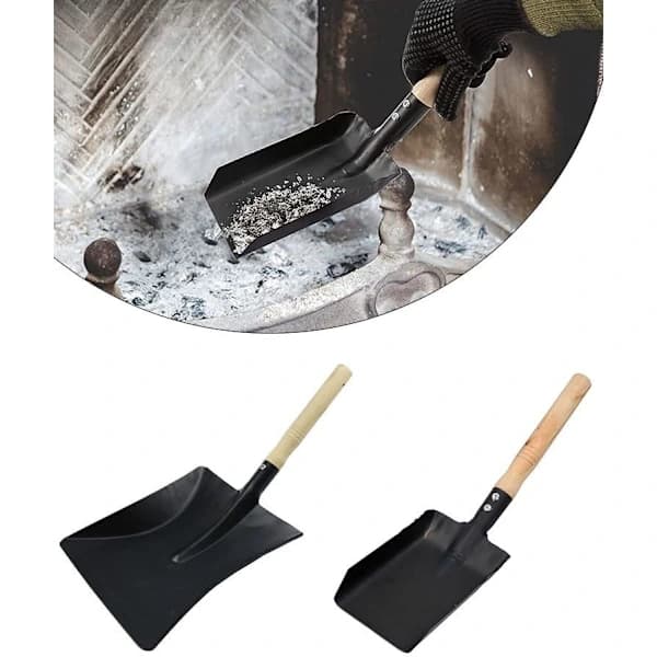 Ildstedskuffe, trehåndtak, metallaskeskuffe, for hage, ovner, griller