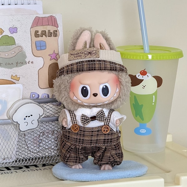 [HH] Labubu Kläder Blind Box Universal Sittande Plyschleksak Tillbehör Labubu Designer Kläder