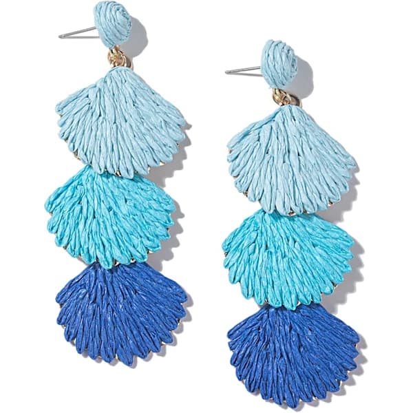 Boho Raffia Øreringe Søstjerne Musling Hængeøreringe Søde Trendy Sommer Strand Smykker til Kvinder