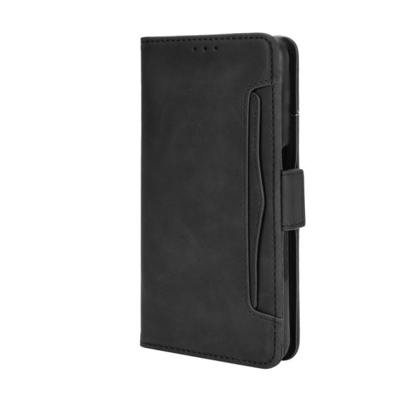Flip phone case - 1 st, TPU+lädermaterial, svart, lämplig för Samsung Galaxy A12/M12
