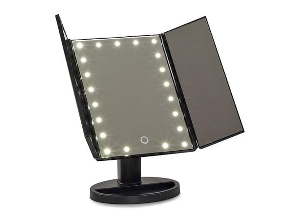 3-i-1 Makeup Spejl LED - Spejl til Makeup - Makeuptoiletbord