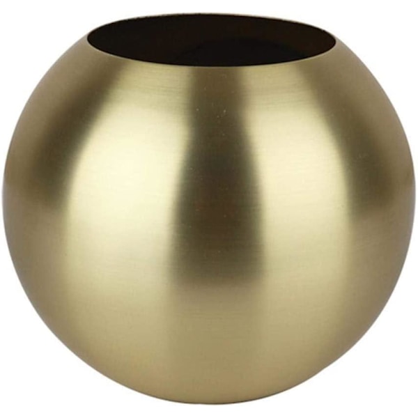 Rustfri Stål Kugleformet Vase - Perfekt Til Blomster Og Planter Til Bryllup, Fest Og DIY Dekoration