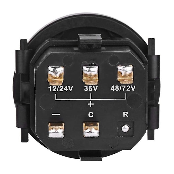 2x 12v/24v/36v/48v/72v LED Digital Batteriindikator Vattentät Mätare Batteriindikator För G