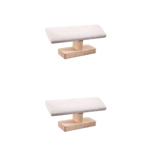 1/2/3/5 Rannekoruteline Korunäyttö Kello Rannekoru Koruteline Beige Sametti 20cm 2Set Beige Sametti 20cm 2Set