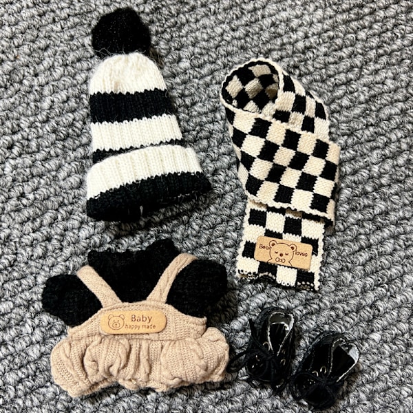 [HH]Labubu V1 Dockkläder 17cm Tumlar Hoodie Outfit Kostym Blind Box Popmart ToNot Original