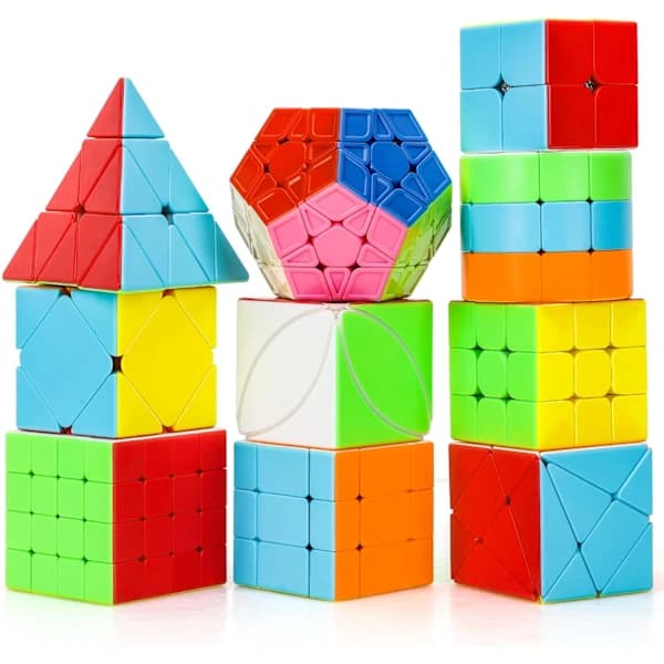 Sæt med 10 Magic Cubes