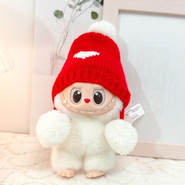 [HH] Flocking Labubu Blind Box Avaimenperä Nuken Vaatteet Nuken DIY Tarvikkeet 15CM Pieni Hirviö Pip Housut Pukeutuminen Only Clothes(No Doll) 18
