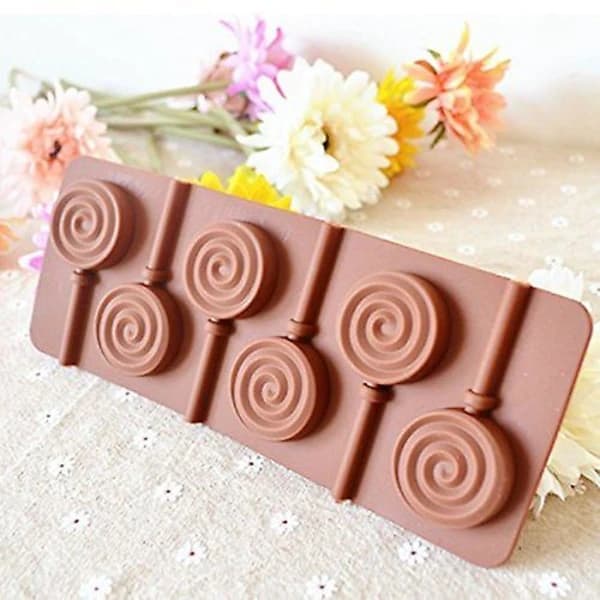 2 stk. Silikone Klubstangforme DIY Silikoneforme Runde Chokoladeforme