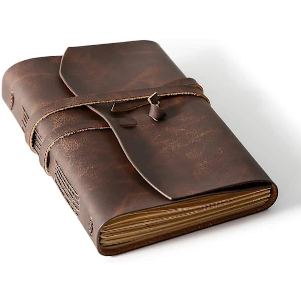 Lærjournal Notatbok - Lærbundet Journal for menn