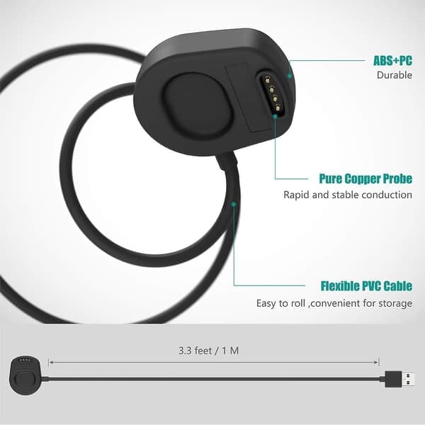 Magnetisk USB-lader for Suunto 7 Smartwatch