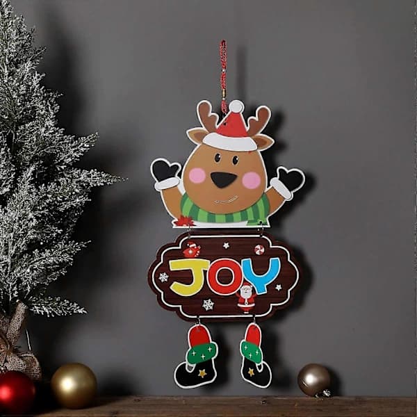 Festlig Jultomte Pappersdörr Hängande Dekoration för Hem Semester