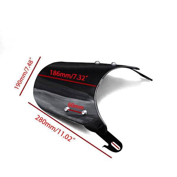2 stk. Motorcykel Universal Tilbehør: 1 stk. Forlygte Vindskærm & 1 stk. 7 tommer Motorcykel Grill S