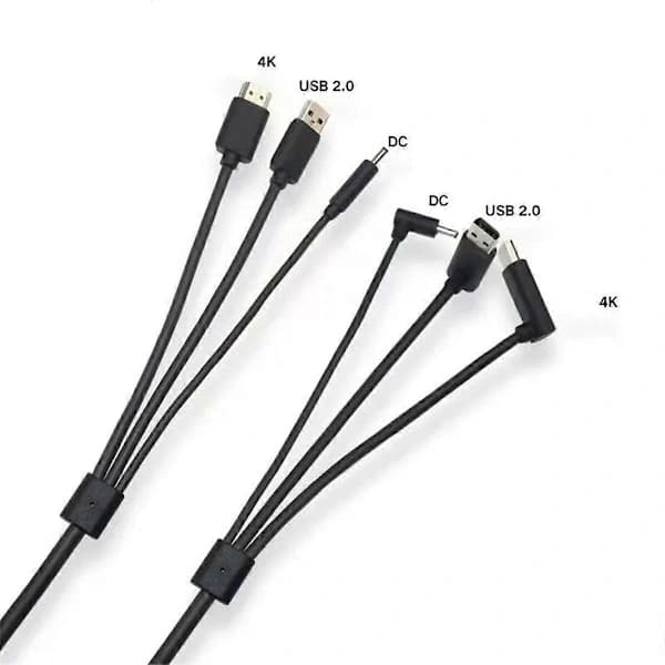 Erstatningskabel 3-i-1 til HTC Vive HDMI-kompatibel 5M, USB, Strøm VR-spil