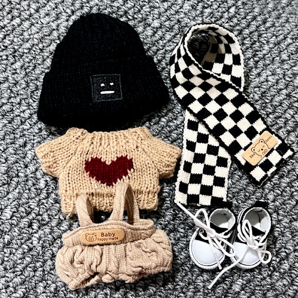 [HH]Labubu V1 Dockkläder 17cm Tumlar Hoodie Outfit Kostym Blind Box Popmart ToNot Original
