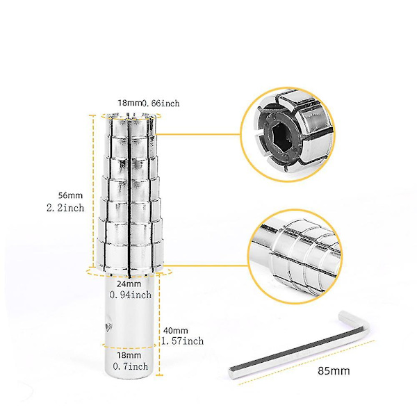 Expander Smycken Ring Storlek Förstärkare, Ring Storlek Justering Verktyg Inre Ring Expansion för DIY Smycken Verktyg