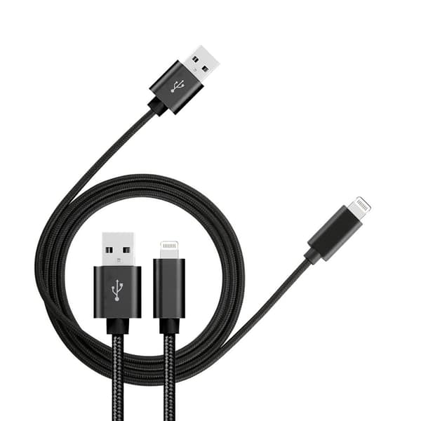 3-pak 3m oplader til iPhone / Apple - Hurtig opladning - Flettet
