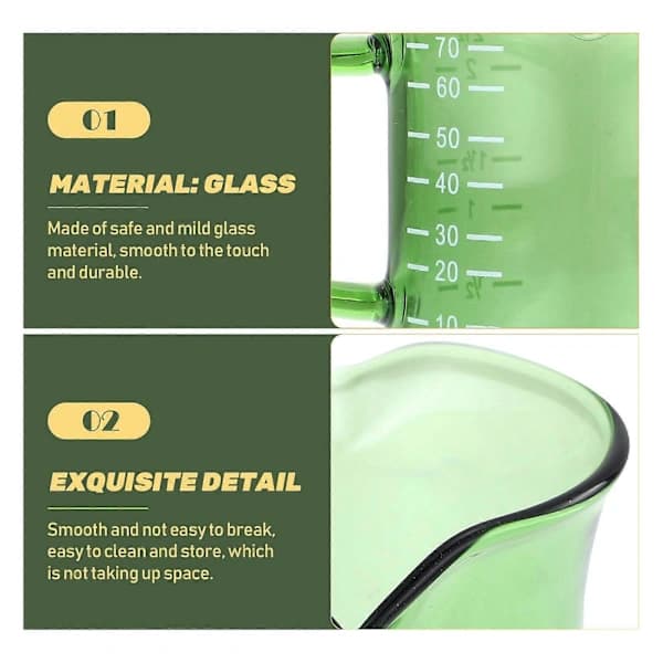 Glas Mätglas Kaffemugg Mätning Mjölkglas Hem Dricksglas Kaffekopp