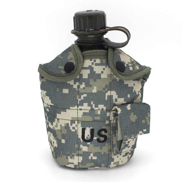 1000ML Large Capacity Sport Outdoor HDPE Kettle Portable Water Bottle Folding 700ml Mug In Military Camouflage Bag(WZ2216)