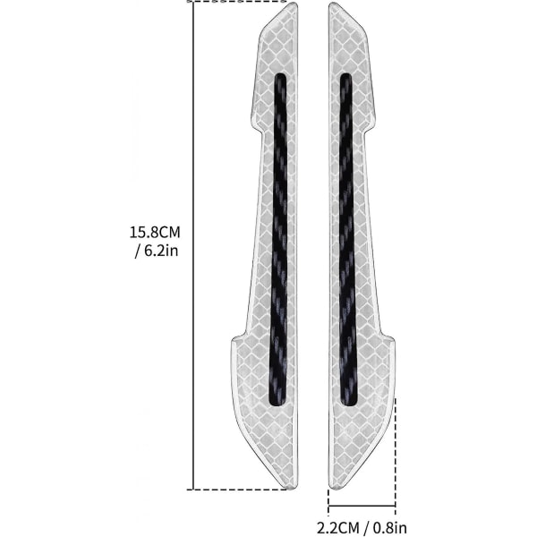 Universaalit auton heijastavat tarrat Superheijastavat taustapeilin reunatarrat Auton törmäyssuojat Heijastavat tarrat Varoitustarrat (2 kpl Valkoinen)