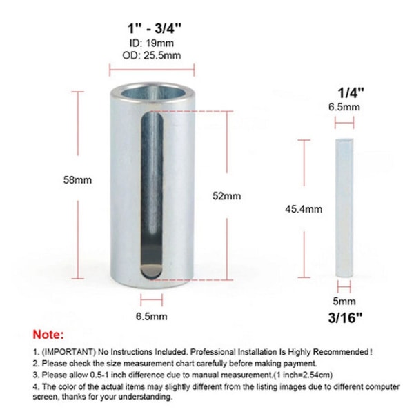 3/4\" til 1\" W/trin Nøgle & Gas Motor Remskive Krumtapaksel Bøsning Adapter Predator-hao