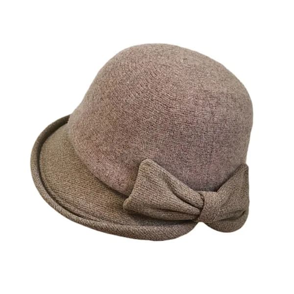 Uld vinterhat dame retro fedora hatte kirkehatte fiskerhat dame filthat bowlerhat
