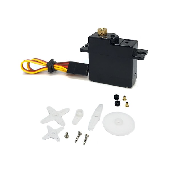 3-johtiminen metallivaihdeservo 144001 144002 144010 124016 124017 124018 124019 Rc-auton päivitysosat A
