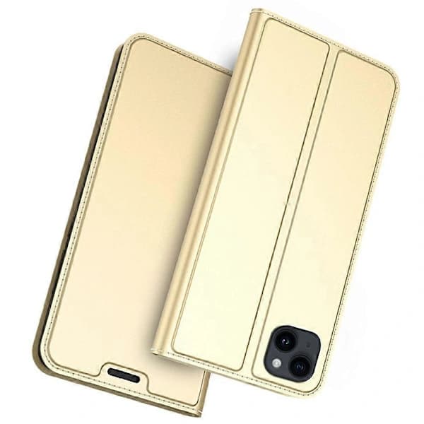 Til iPhone 14 Etui Magnetisk Lukning Læder Telefoncover Kortlomme Visningsstativ