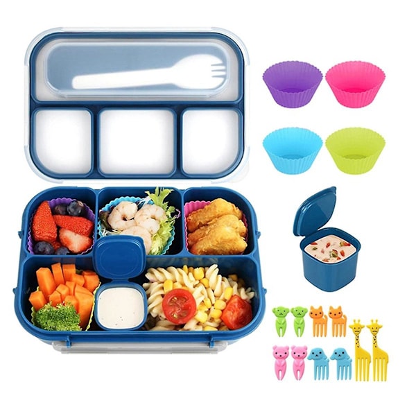 16pcs Bento Lunch Box Set 4-compartment Lunch Box Containers Lunch Box With Fun Accessories Food Ca