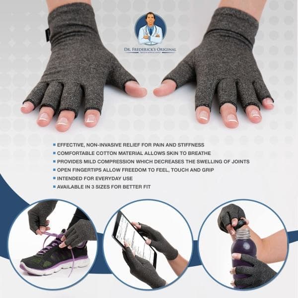 Originale anti-artritis-handsker, varme og kompression for