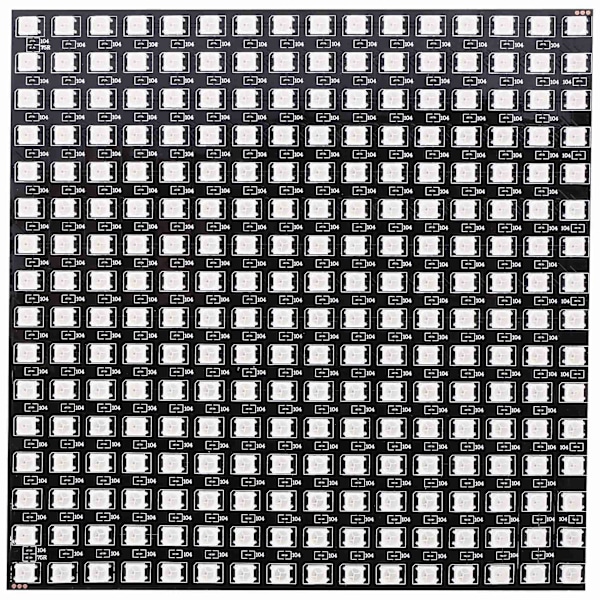 Ws2812b Led Rgb Flexibel Pixelpanel 16x16 Individuellt Adresserbar Panel Ljus Led Modul Skärm