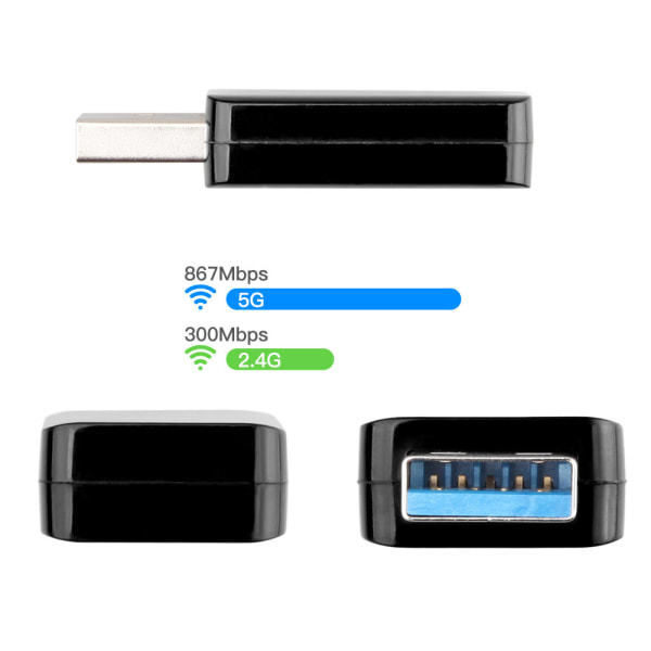 USB 3.0-adapter Wi-Fi-antenn Ethernet-adaptermodul (1 st)