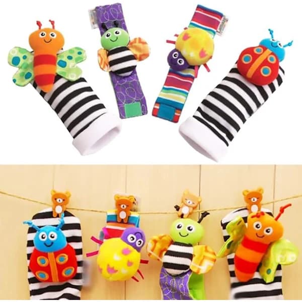 HA-Handledsskallror för spädbarn, skallstrumpor, handledsskallra set