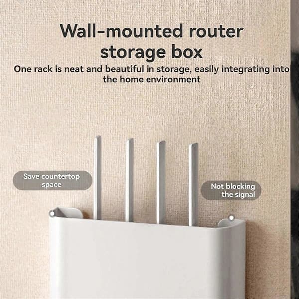 HA-/EA/WiFi Router Förvaringslåda, Router Gömma Väggmonterad WiFi Låda Gömma
