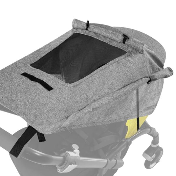 Barnvagnssolskydd för baby solskydd barnvagnsparasoll med visningsfönster UV-skydd solskydd universellt barnvagnssol
