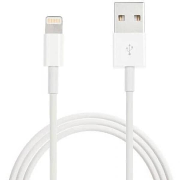2 metrin, korkealaatuinen Lightning USB-kaapeli, iPhone, iPad, valkoinen