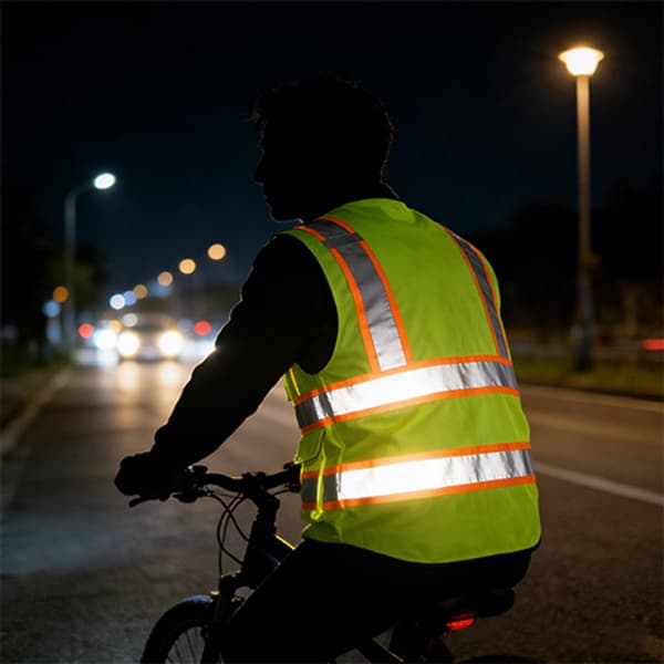 Säkerhetsväst med hög synlighet, reflekterande ränder, andningsbar polyester för trafik, konstruktion, löpning, fluorescerande, XL