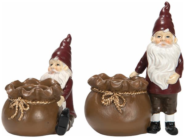 {HH}Kynttilänjalka Tonttu Sittande tomte