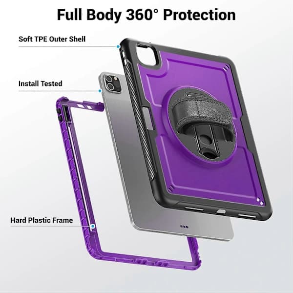 HA~Kompatibelt med iPad Air (2022) Tablet Cover