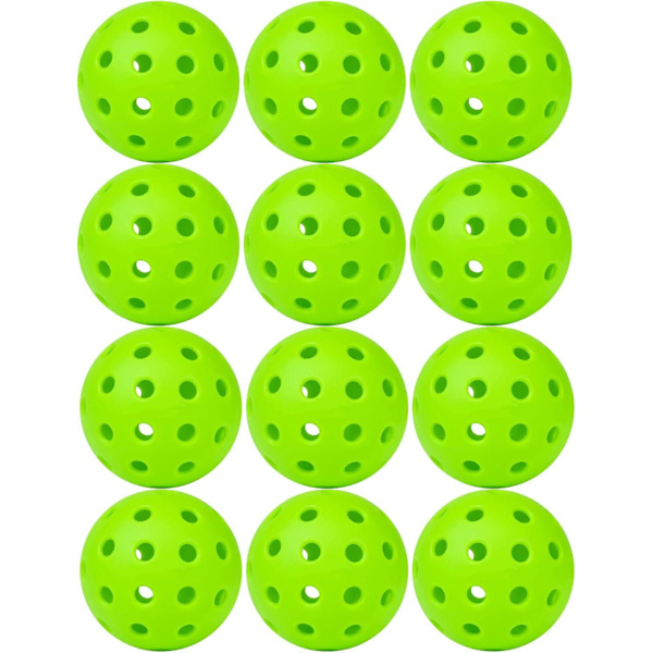 Pickleballs bollar, 40 hål sport utomhus pickleballs, USA Pickleball godkänd, 4 och 12 bulkpaket med pickleballs