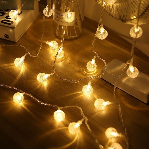 Led Batteridrevet Globe Ball String Lights Fairy String