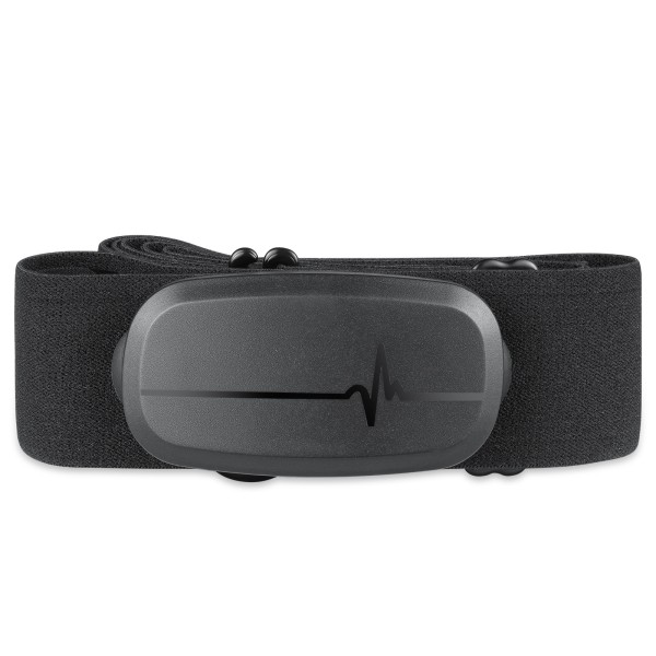 Pulsövervakningsband - 1 stycke, huvudenhet: 58x31x11,2 mm, bälte: 64-86 cm, ABS-material, svart