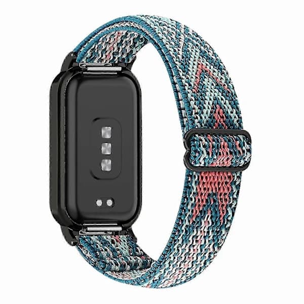 HA~Justerbart klockarmband i elastisk nylon för Redmi Band 2, andningsbart armband för smartklocka Multoloured B